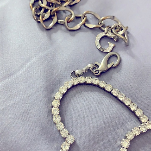 Rhinestone hipster heart ❤️❤️ belt - Picture 3 of 4